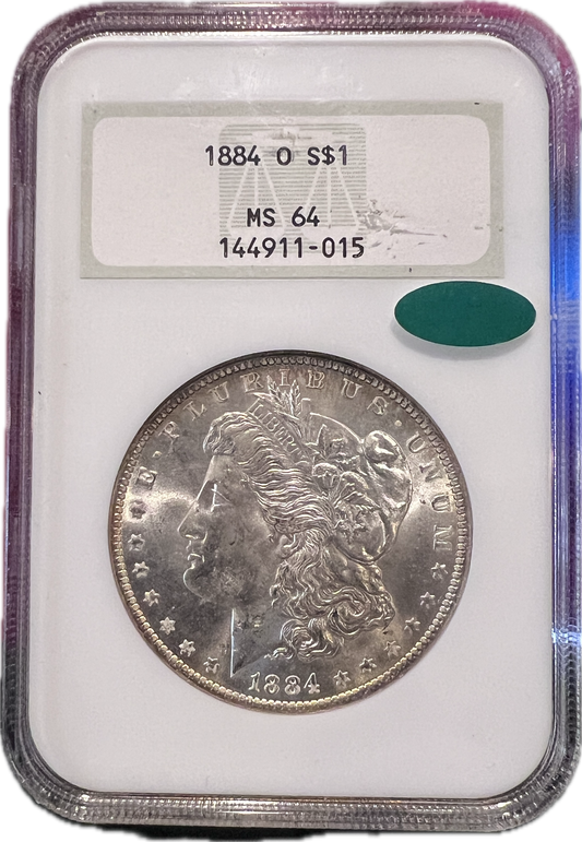 1884-O $1 Morgan Dollar NGC MS64 CAC