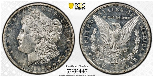 1890-O $1 Morgan Dollar PCGS MS62