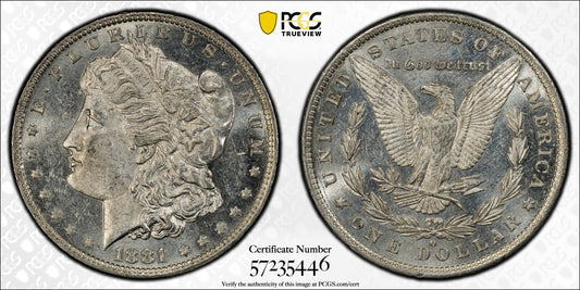 1881-O $1 Morgan Dollar PCGS MS61PL