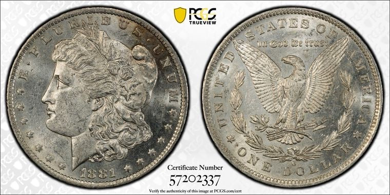 1881-O $1 Morgan Dollar PCGS MS61