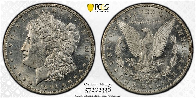 1891-O $1 Morgan Dollar PCGS MS63