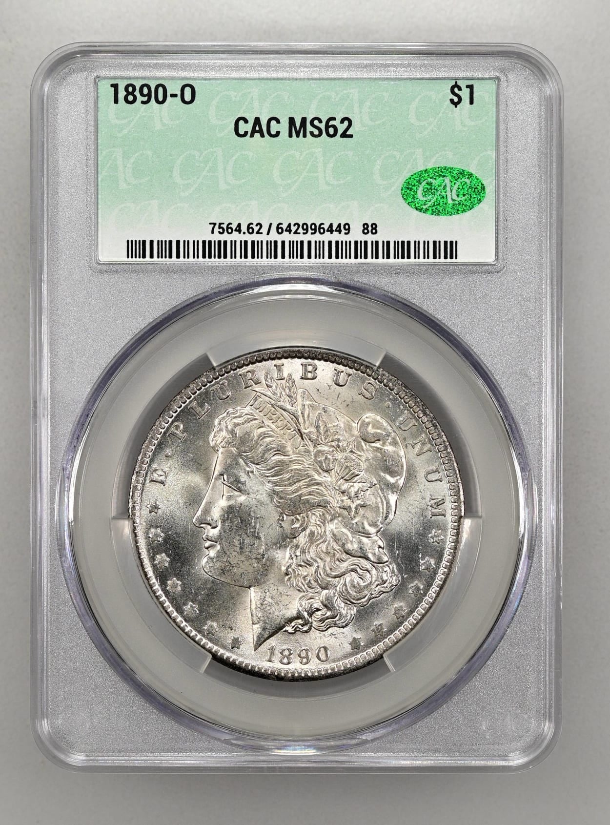 1890-O $1 Morgan Dollar CAC MS62