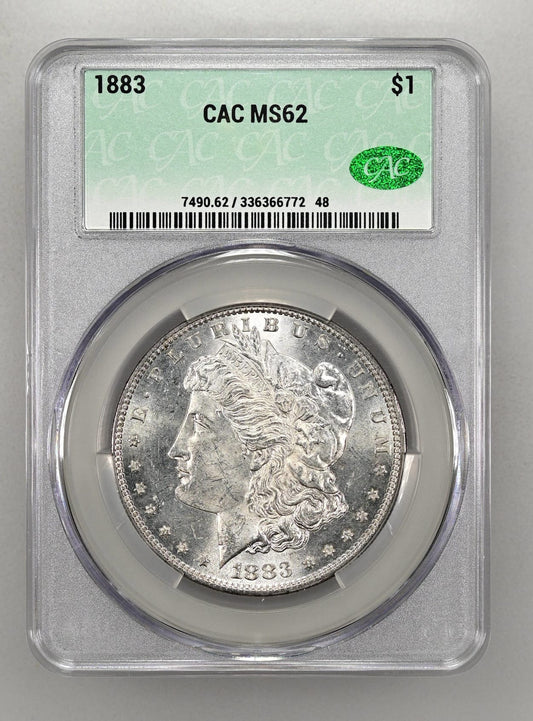 1883 $1 Morgan Dollar CAC MS62