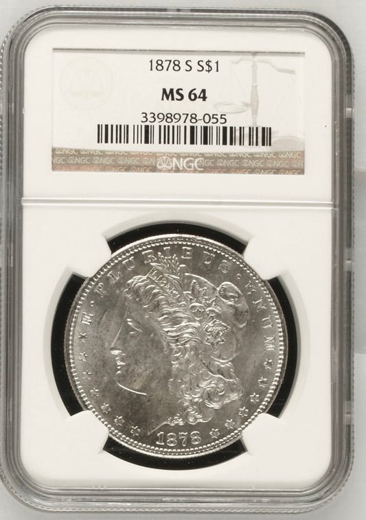 1878-S $1 Morgan Dollar NGC MS64